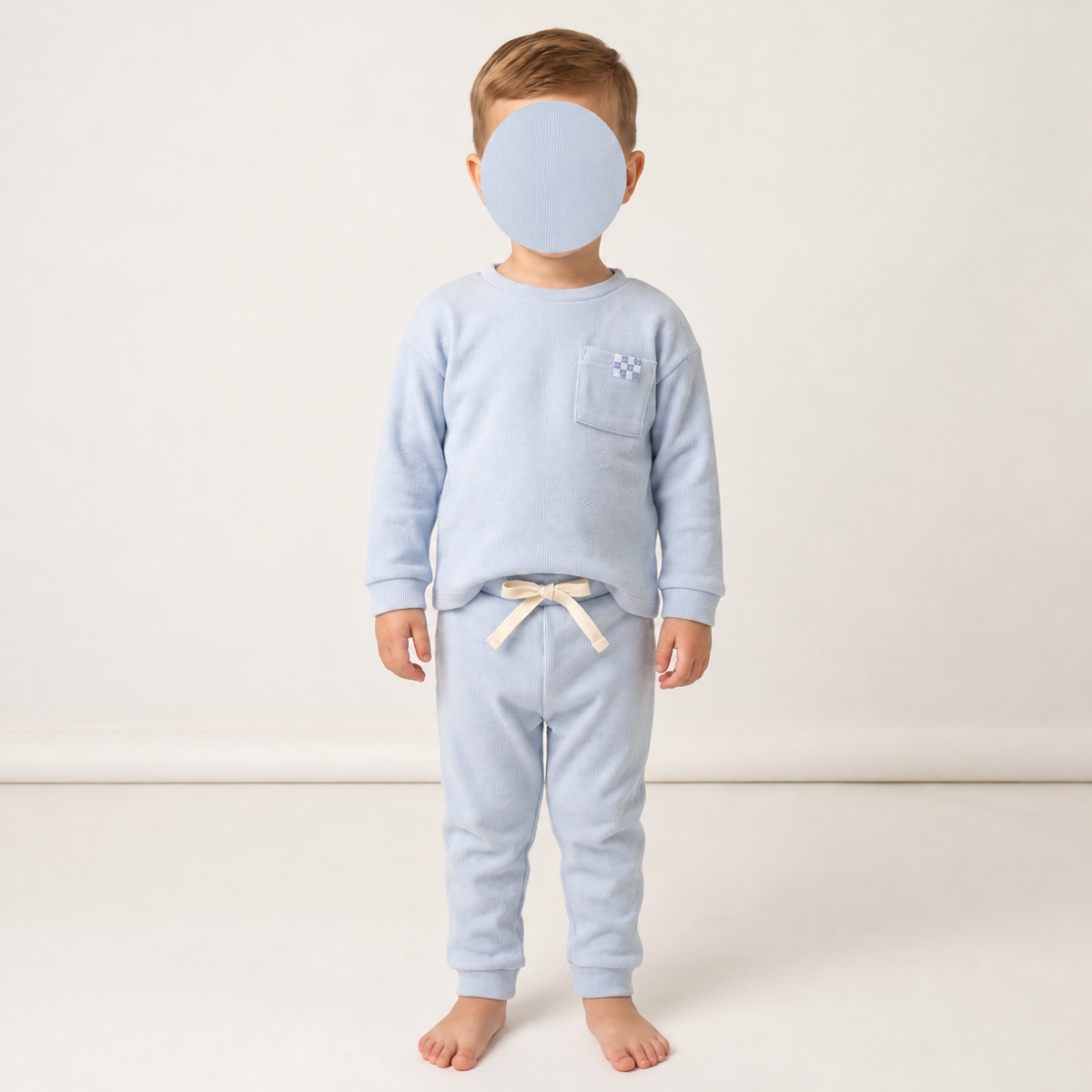 Kids Sky Brushed Rib Sweatshirt & Jog Pant Outfit (2-4 Years)