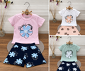 Flower set with shorts 9-24Months