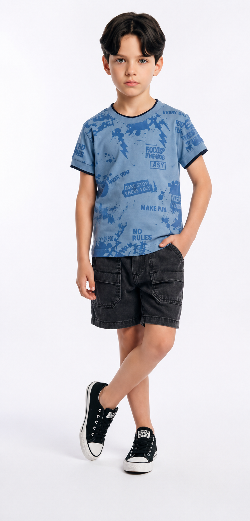 Boys 2 piece short set (No Rules) 2-6Yrs