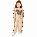 Girls Bow Leopard Tracksuit age 12