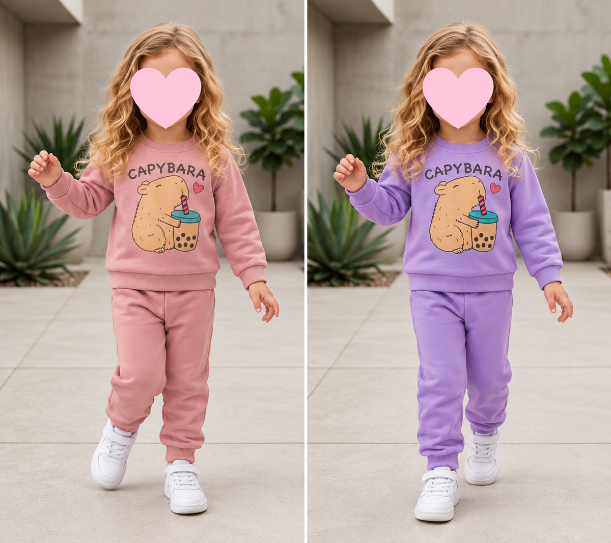 Girls Capybara Tracksuits 1-3 Years