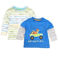 2 Pack Dinosaur Long Sleeve Tops 6 months - 3 Years