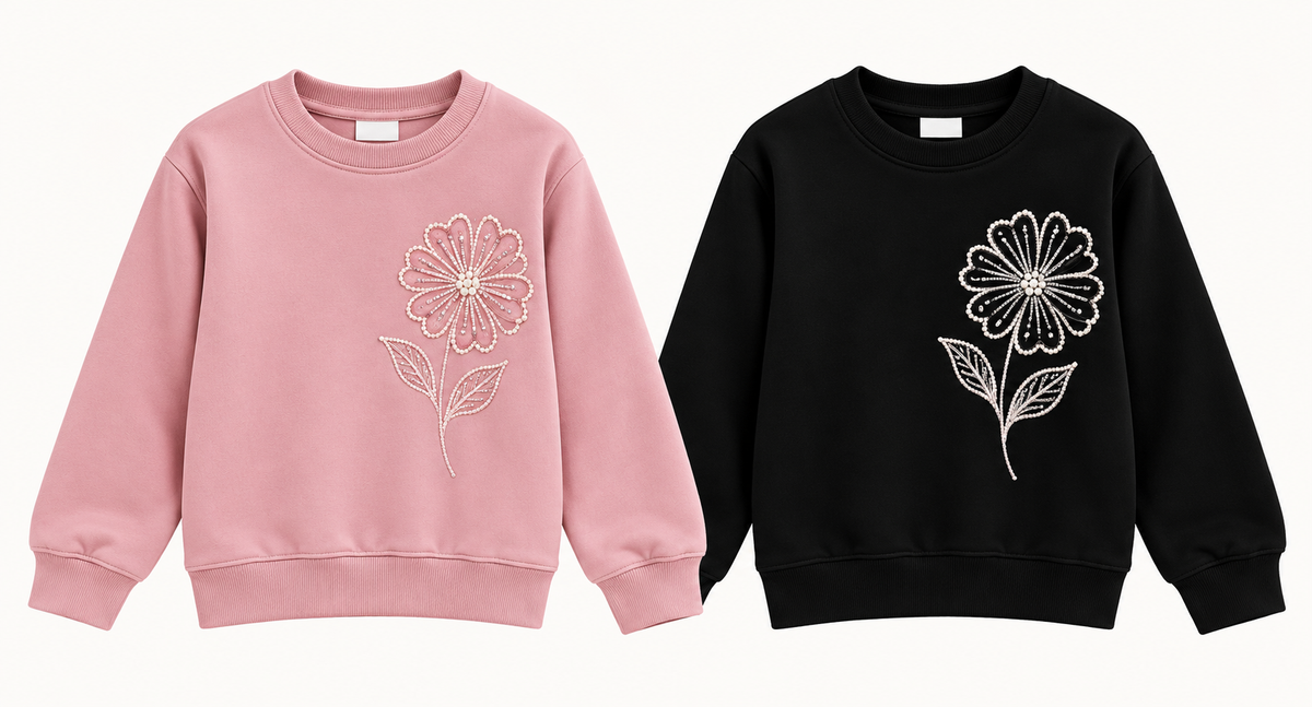 Girls Flower Jumpers (Size up one) 13-16 Yrs