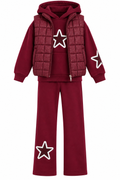 Girls 3 piece Gillet set Tracksuit 5/6 & 7/8 Years