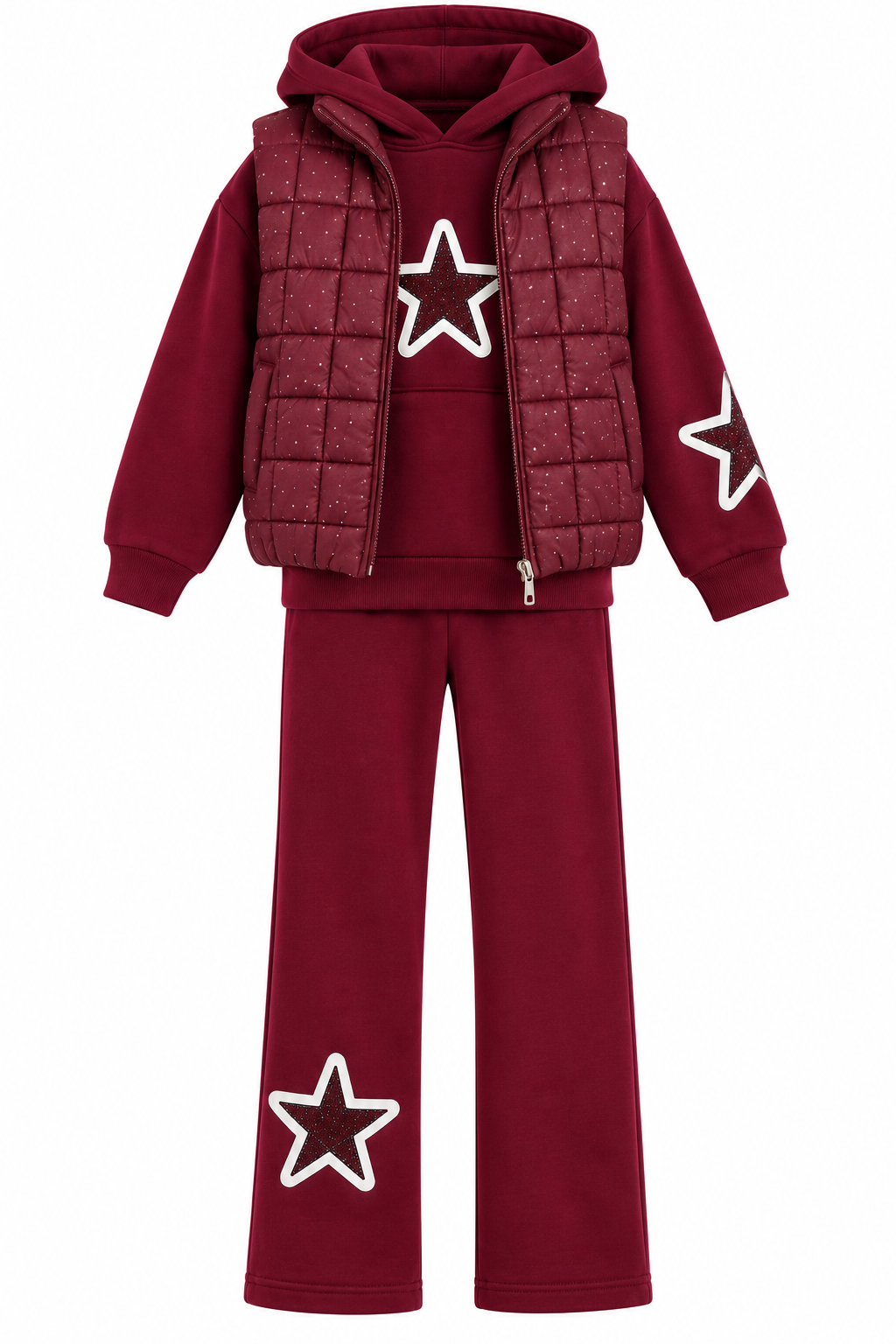 Girls 3 piece Gillet set Tracksuit 5/6 & 7/8 Years