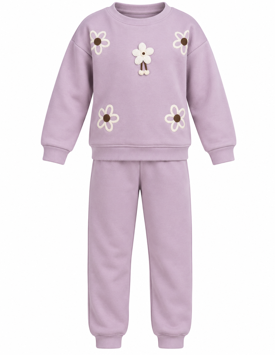 Girls Lilac Flower Tracksuit age 12-13 Years