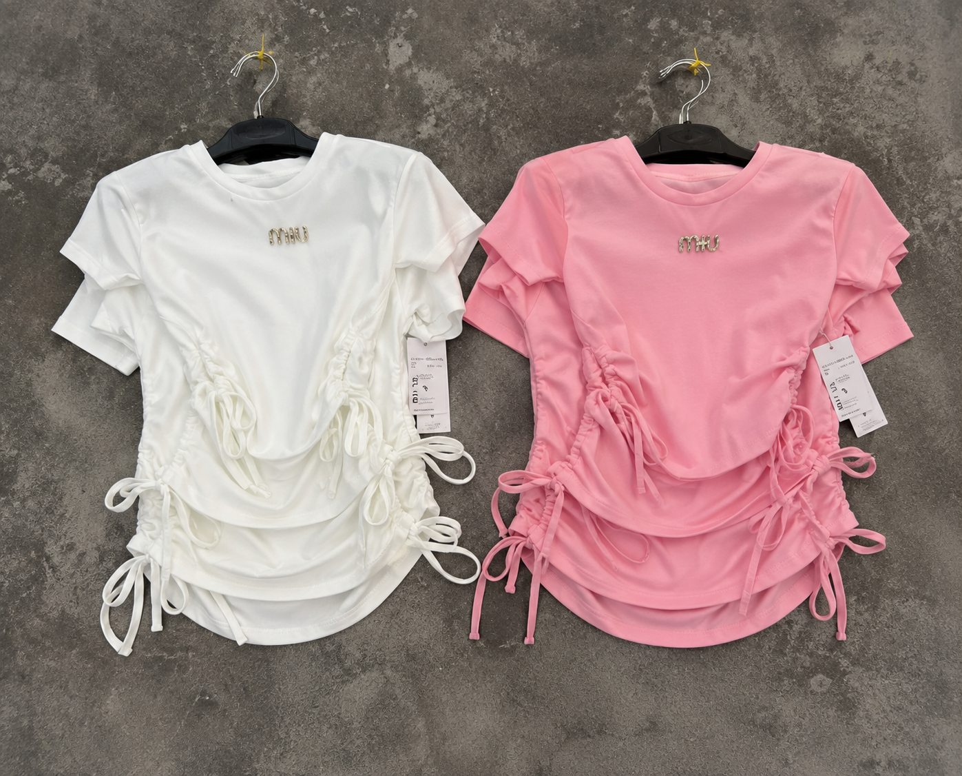 White and Pink Min Stunning Tops  4-14 Years