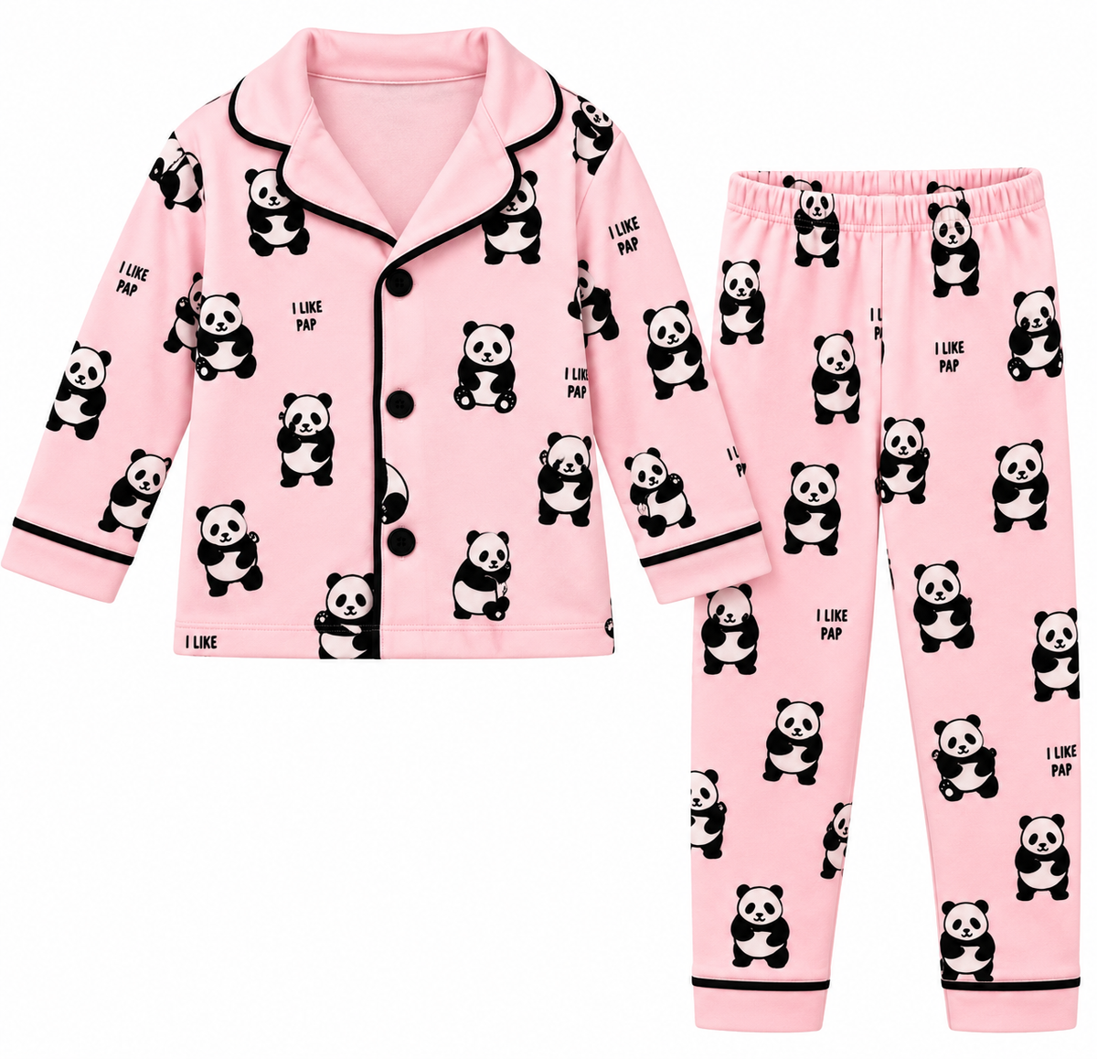 Girls Panda Pyjamas