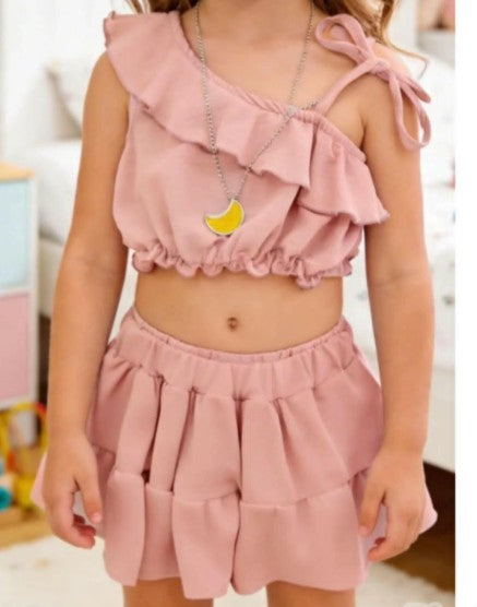 Millie 2 piece set in pink 4-7 Years