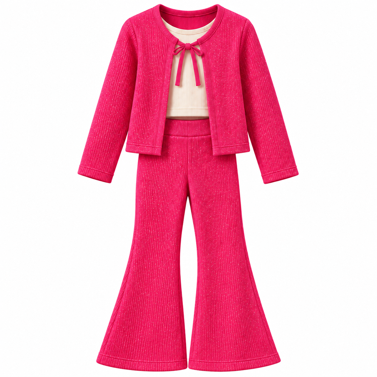 Girls Sparkly Pink Set with trousers