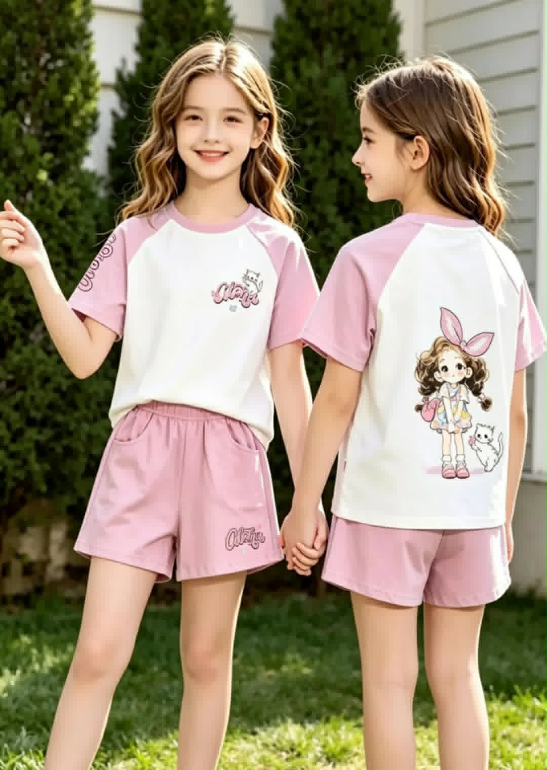 Girls Shorts set 4-12 Years (2 Colours)