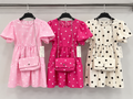 Rosa Dress with matching bags  4-14 Years