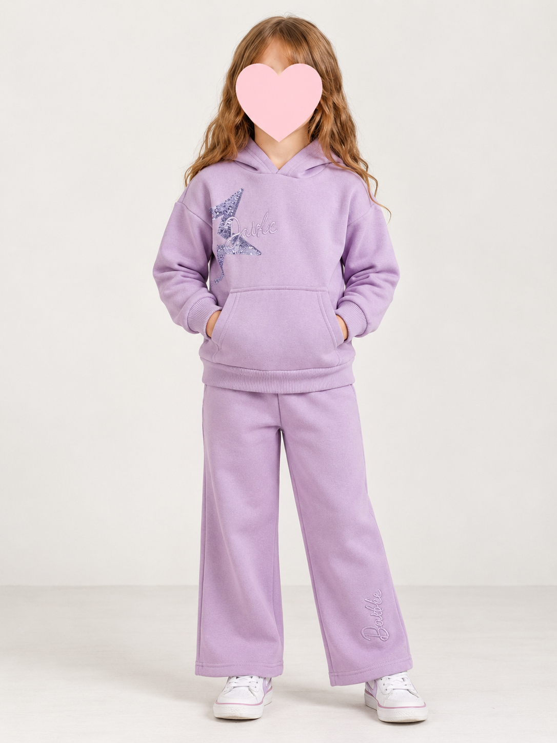 Girls Hoody Tracksuit Lilac  5/6, 6/7