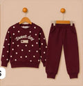GIRLS SWEET DAY TRACKSUIT 1/2 - 4/5 Yrs (SIZE UP ONE)