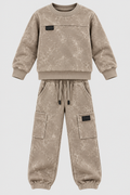 Boys Beige Tracksuits 5/6 - 12/13 Years