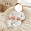 "Little Cutie Pie" Cotton Sleepsuit (NB-3 Months)