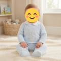 Baby Boys Embossed Velour All In One (0-9 Months)