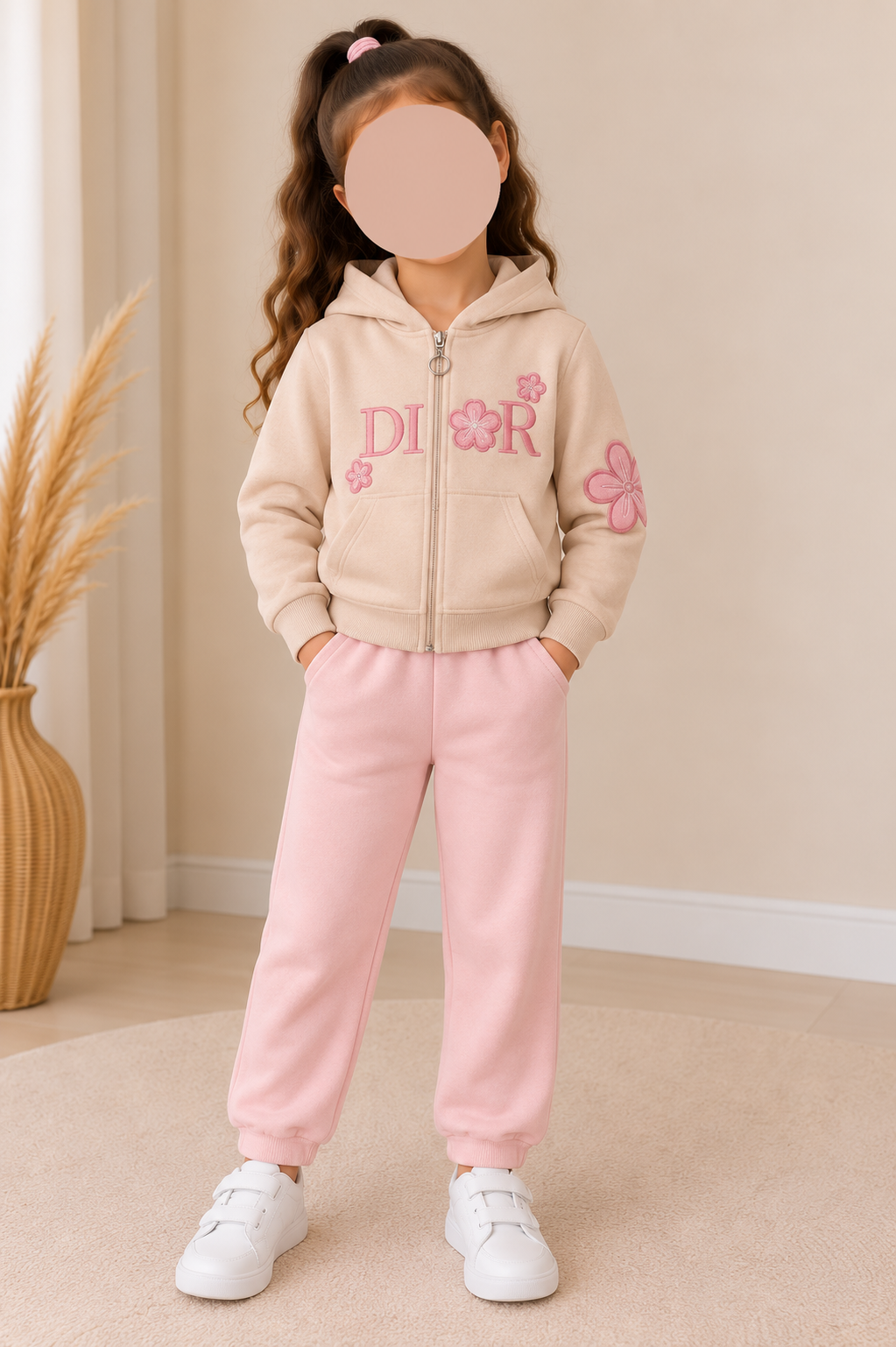 Girls D*I*O*R   Tracksuit (Size up one) 1/2 - 4/5  SIZE UP ONE