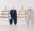 Boys Bear/Lines Tracksuits (SIZE UP ONE) 1/2 - 4/5 Yrs *2 Colours*