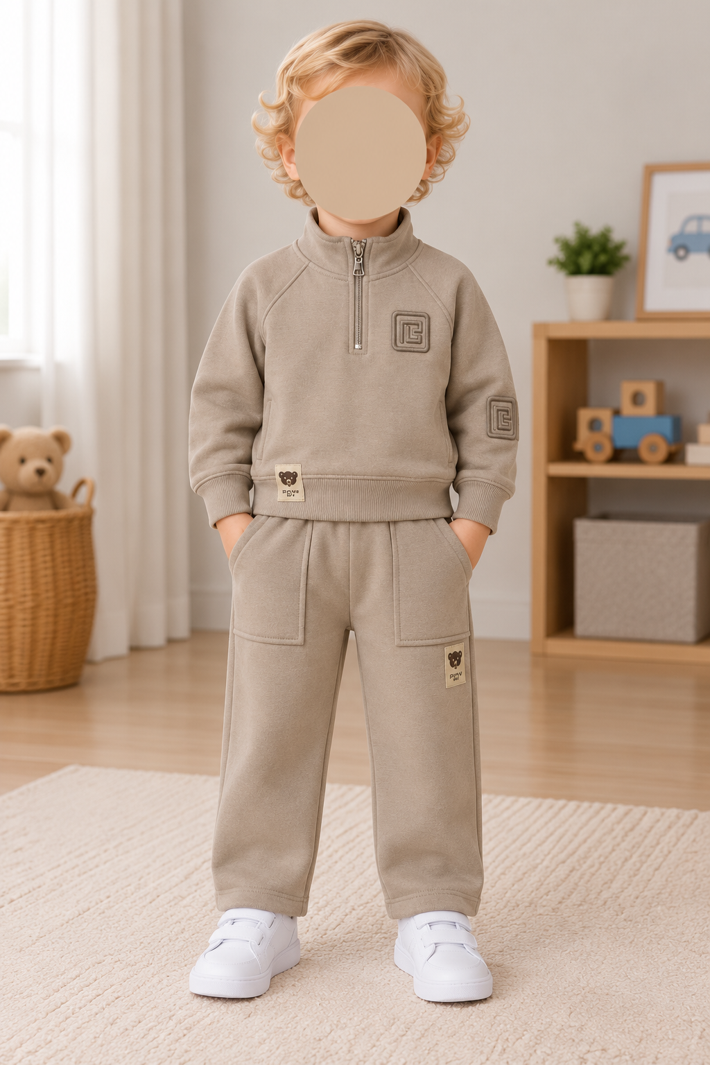 Boys ¼ Zip Tracksuits 1/2 - 4/5 Yrs